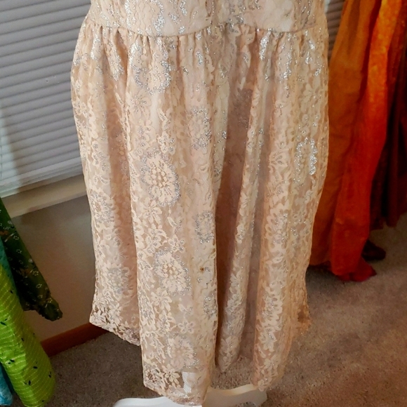 Torrid Lace Skater Dress with Silver Sparkle - Picture 3 of 4